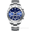 waterproof multi-function automatic mechanical wristwatch